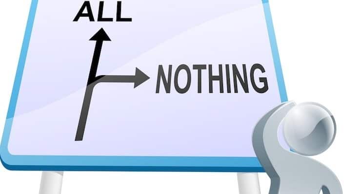 all or nothing thinking