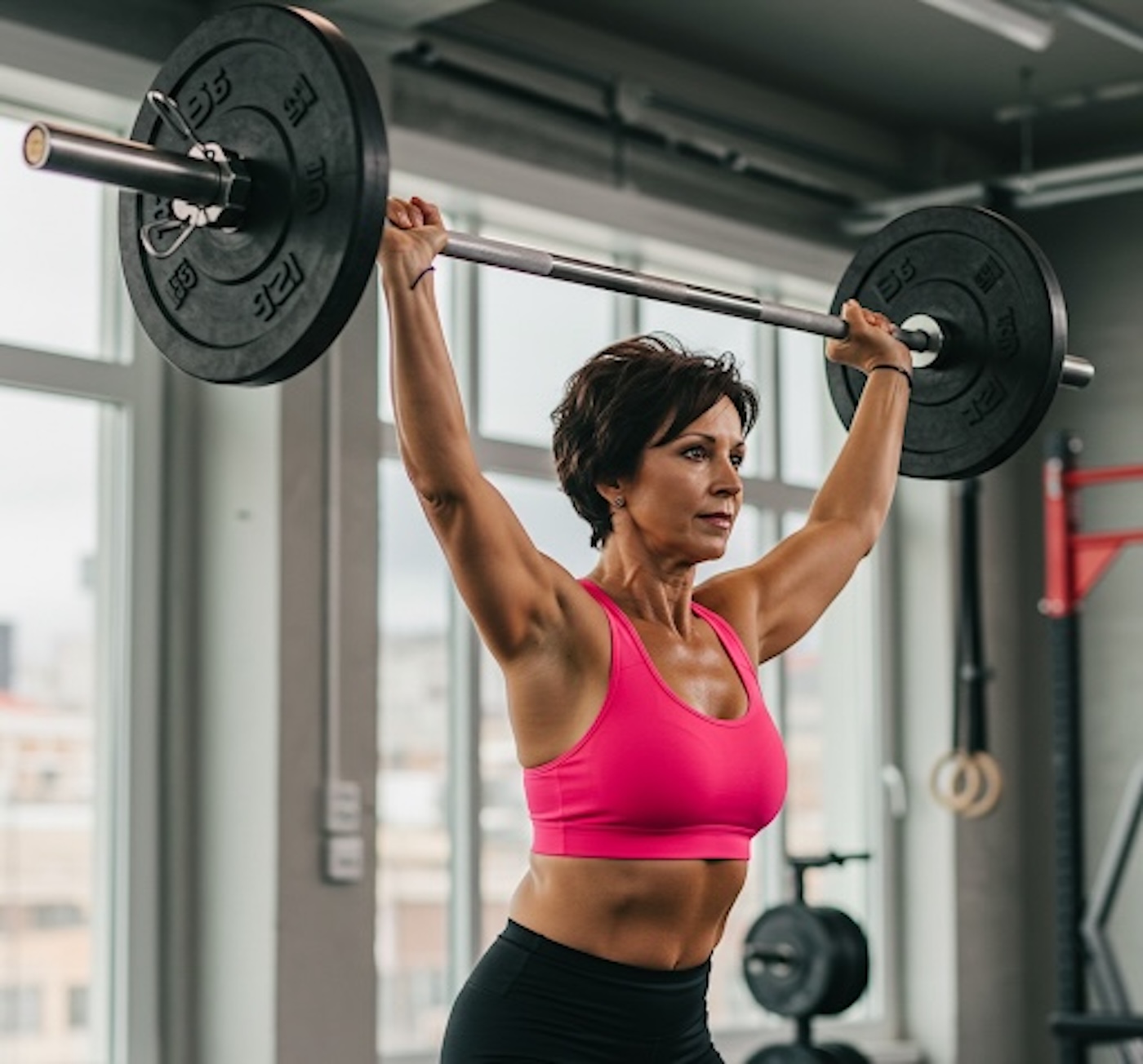 standing overhead press