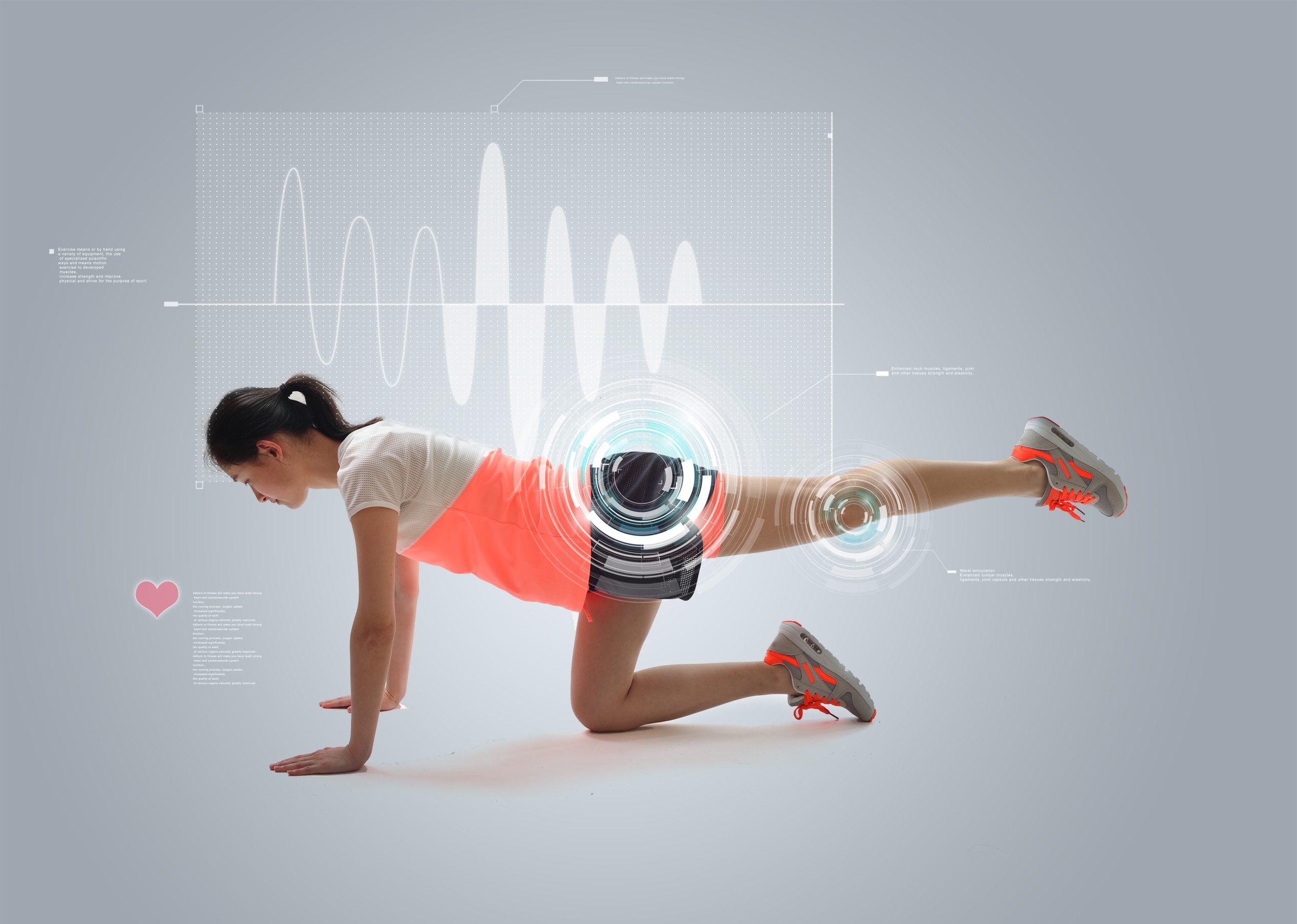 Woman performing fitness exercise